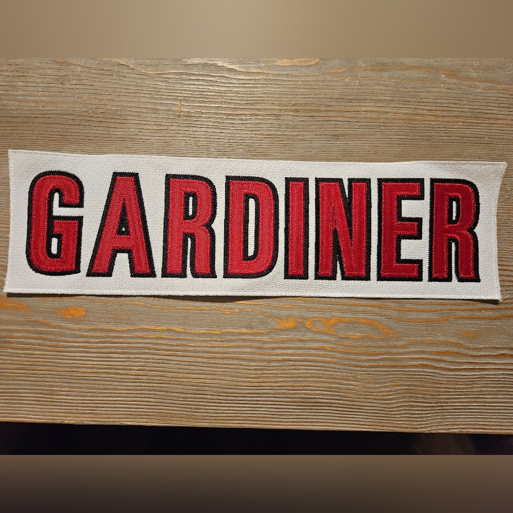 Jake Gardiner Carolina Hurricanes Jersey Name Patch